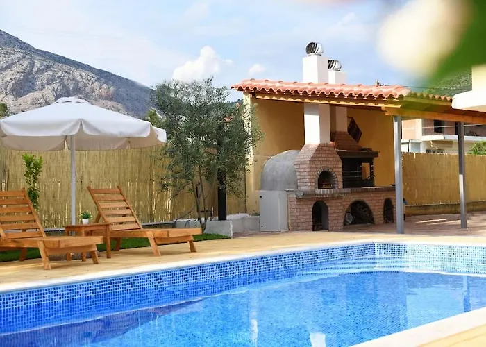 Family Cosy Vila, Swimming Pool, Close To Nauplio * Monastiraki (Argolis)
